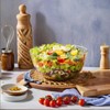 CGNWEEPS 4.7QT Large Glass Mixing Bowl with White Lid, Big