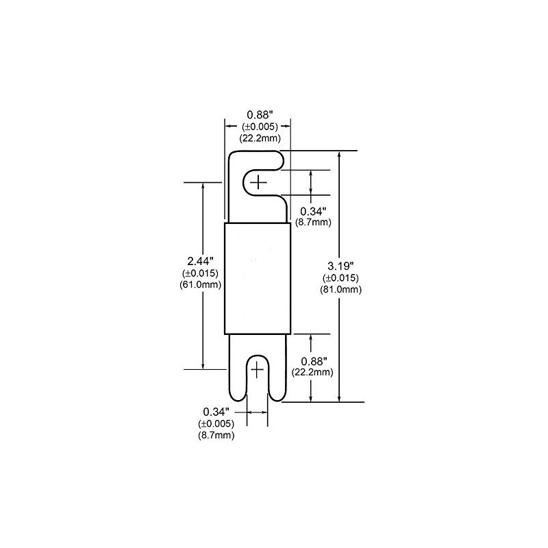 Sinus Live ANL150A Fuse, Black