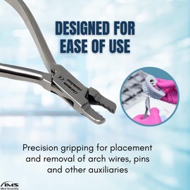 Dental Lingual Arch Forming Plier to Use for Orthodontic Braces Double and Triple Back Bends Archwire Bending Tweed Stainless Steel Pliers