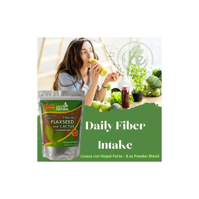 Linaza Con Nopal Forte Suplemento Natural 8 Oz
