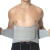 NeoTech Care Adjustable Compression Back Brace Lumbar Support Belt, Grey,