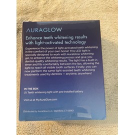 Auraglow NIB Factory Sealed Auraglow Teeth Whitening Accelerator Light