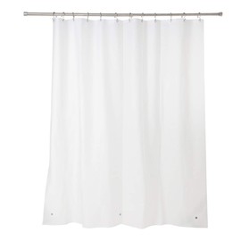 Amazer Shower Curtain Liner, 72 Inches W x 72 Inches H EVA 5G Bathroom Plastic Shower Curtain with 3 Magnets and 12 Grommet Holes-Frosted
