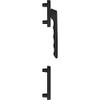 HOPPE LIÈGE Balcony Door Handle Half Fitting Flat Exterior Black