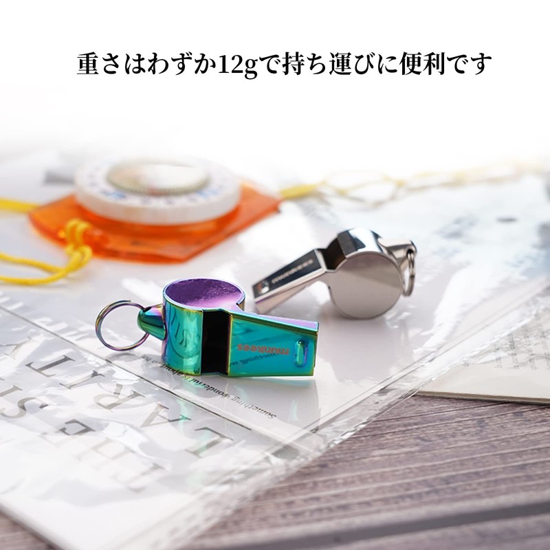 Munkees Whistle for Mountaineering and Outdoor Use, High Volume Whistle,
