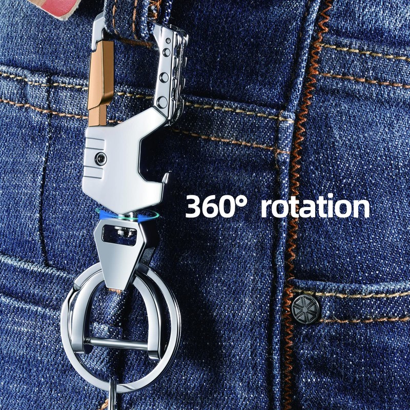 Mtverver Heavy Duty Key Chain with (1 key ring and