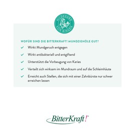 BitterKraft! Mouth Pulling Oil, 200 ml, Mouth Pulling Oil According to Hildegard von Bingen, Natural Oral Care According to Traditional Formula, Mouth Oil Pulling, Vegan (200 ml, Pure Energy)