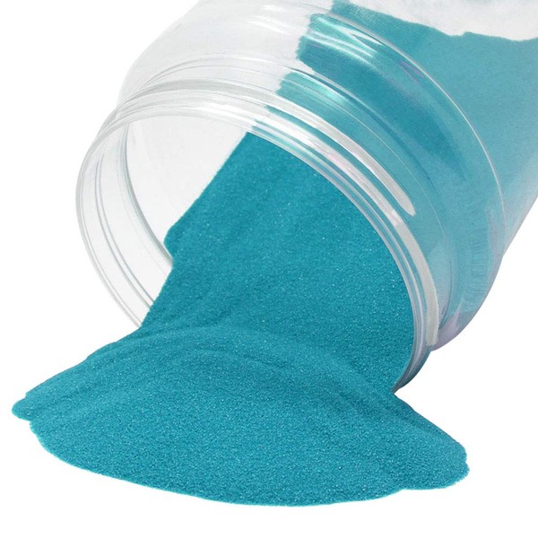 Just Artifacts Craft and Decorative Colored Wedding Unity Sand (1lb, Teal)
