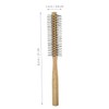 Baluue Mini Round Brush for Curly Hair Styling Wooden Roller