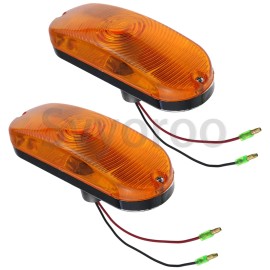 Svyoroo 2X Amber Turn Signal Lilght D135384 For Case 570LXT 570MXT 580K 580L 580SL 580K