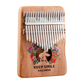 Kalimba Thumb Piano, 21 Keys/17 Keys Finger Piano, Portable Musical Instrument for Beginners, Music Gifts for Music Lovers (Habbit, Small)