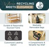 4 Section Recycling Bin for Kitchen – Dual Trash and