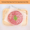 Vlwltl 100Pcs 6" x 6" Unbleached Parchment Paper, Burger Patty