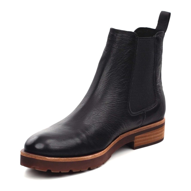 KORK-EASE Women's Bristol Ankle Boot, Black, Size 7.5 M US
