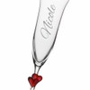 4youDesign Red Hearts Stem Champagne Flute - Engraved Name -
