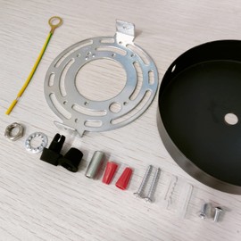 4.72 Inches Ceiling Canopy Light Kit Rewind Single Hole with Hardwares and Universal Light Circle Crossbar Plate for Pendant Lighting or Chandelier