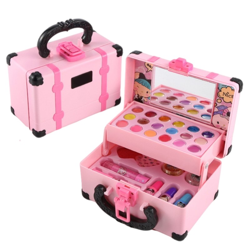 Girls Make Up Set Toys Pretend Play Cosmetic Bag Beauty