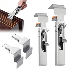 2 Pack Drawer Front Installation Clamps, Drawer Clamps for Drawer Panel Installation Fixing Clips, Adjustable Drawer Fixing Clamp for Woodworking, Easy, Labor-Saving, and Efficient Drawer Fixing Clip