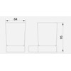 Housler® Brushed Brass (Gold) Square Bathroom accessories (Sq.BB.Tumbler)
