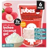 Jubes Lychee Nata De Coco Jelly Cubes (12.7 oz, Pack