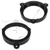 tomzz Audio 2845-008 Speaker Rings Adapter Brackets Compatible with Renault