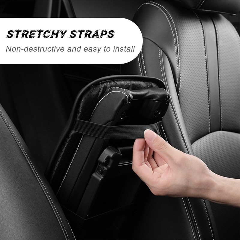 Ohleats Car Center Console Pad, Waterproof PU Leather Auto Armrest