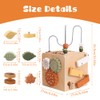 CLIUNT Montessori Motor Skills Cube, 6-in-1 Activity Cube, Baby Toy,
