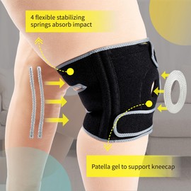 BraceUP Plus Size Knee Brace – 2XL to 5XL Knee Support for Knee Pain, Man and Woman knee brace plus size (4XL-5XL)