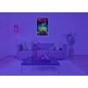 Aries Zodiac Sign - Flocked - Blacklight Poster - 23"