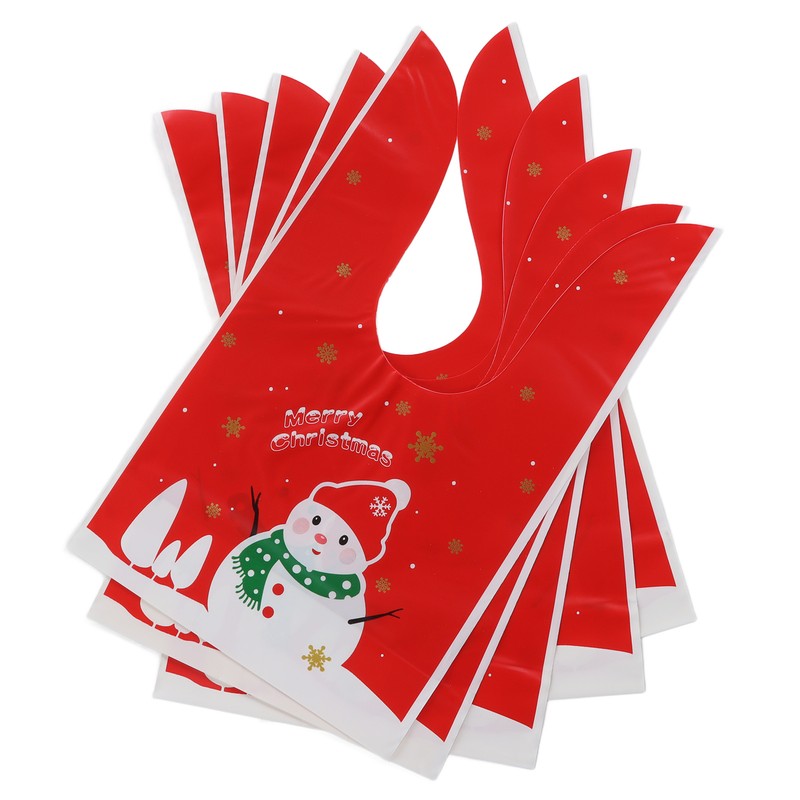 100Pcs Christmas Gift Bag Cute Food Grade Eco Friendly Reusable