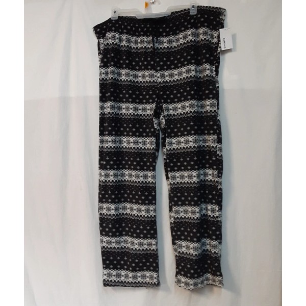 Sonoma XXL Men's Microfleece Pajama Pants Charcoal Gray Snowflakes NWT