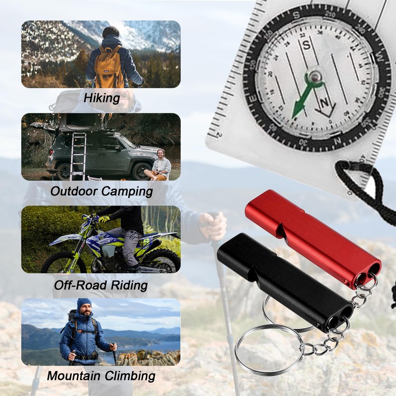 EULAPGOE 2 Pieces Navigation Compass Boy Scout Compass Orienteering Compass