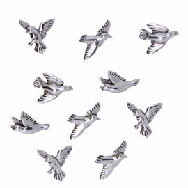 Bird Pushpins - Silver Finish