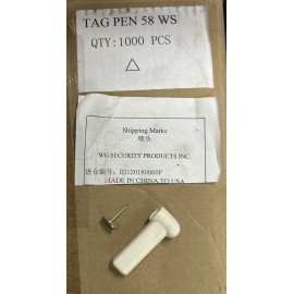 WG Security Mid-Size Theft Prevention Pencil Tags 58 kHz AM 1000 pieces