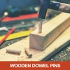 PATIKIL Wooden Dowel Pins 3/8" x 2-3/8" (10mm x 60mm)