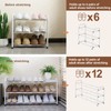 Gonfoam 3-Tier Expandable Shoe Rack,Adjustable Shoe Shelf Storage Organizer Heavy