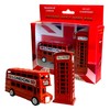 London Souvenir Pencil Sharpeners Set - Die Cast Metal Sharpener