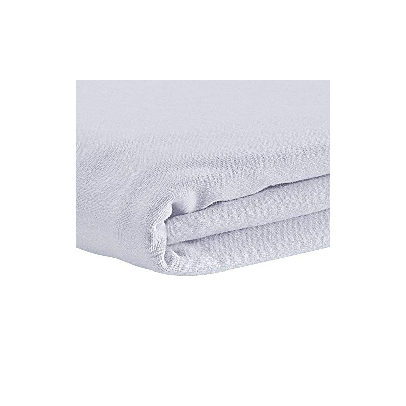 Odenwälder Jersey Fitted Sheet for Cot Bed Light Silver, Size: