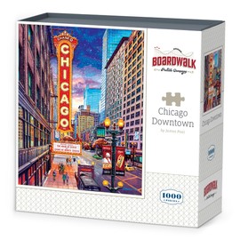 Chicago Downtown by Boardwalk - 1000 Piece Jigsaw Puzzle