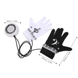 Electronic Piano Gloves with Musical Fingertips Speaker Hand Exercise Keyboard Instrument with Speakers Sensor