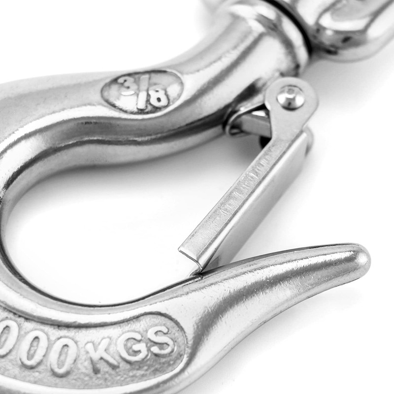 QWORK Chain Hook, Chain Swivel Hook, Hoist Swivel Hook, Slip