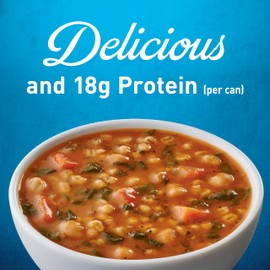 Progresso Protein Hearty Grain Vegetable Soup, Vegetarian Canned Soup, 19 oz