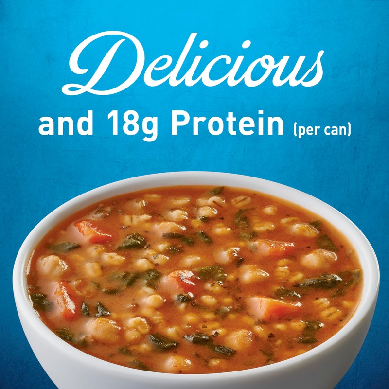 Progresso Protein Hearty Grain Vegetable Soup, Vegetarian Canned Soup, 19