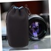 Tofficu 4pcs Lens Bag Soft Neoprene Lens Pouch Camera Lens