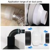 PATIKIL 8" to 7.5" to 7" Duct Reducer, Duct Connector