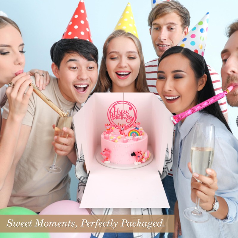 Cakebon Cake Boxes with Boards - 12 Inch Round Cake