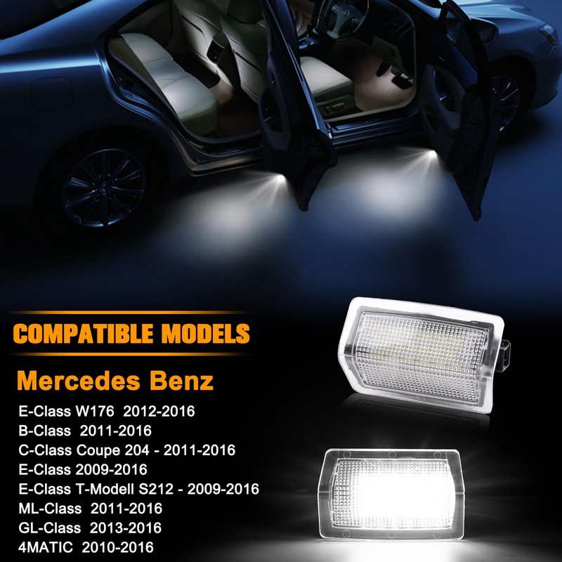 POPMOTORZ LED Car Door Light, Pack of 2 LED Interior