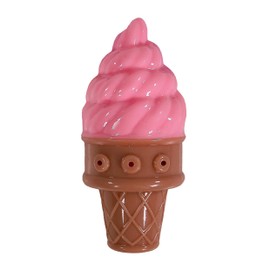 Rosewood Cooling Fill 'n' Freeze Ice Cream Toy for Dogs - TPR Dog Toy, Fill and Freeze for Summer Fun, Outdoor and Indoor Play for Dogs and Puppies, Teething Chew Toy, Assorted Blue or Pink, 1pc