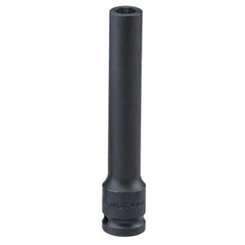 Genius Tools 1/2" Dr. 11/16" Extra-Deep Impact Socket (CR-Mo) - 4612722