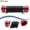VVORHSBELL 76mm Cold Air Intake Hose Universal 3" Expandable Aluminium